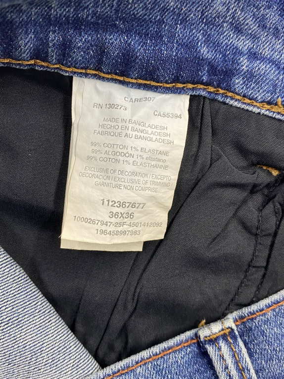 WRANGLER JEANS RELAXED FIT LOGO BLU DA UOMO L