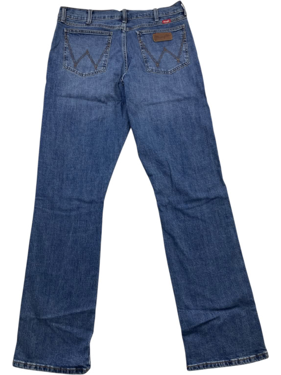 WRANGLER JEANS RELAXED FIT LOGO BLU DA UOMO L
