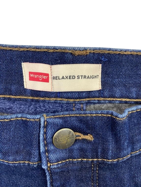 WRANGLER ΤΖΙΝ ΠΑΝΤΕΛΟΝΙ RELAXED STRAIGHT LOGO BLUE ΑΝΔΡΙΚΟ L