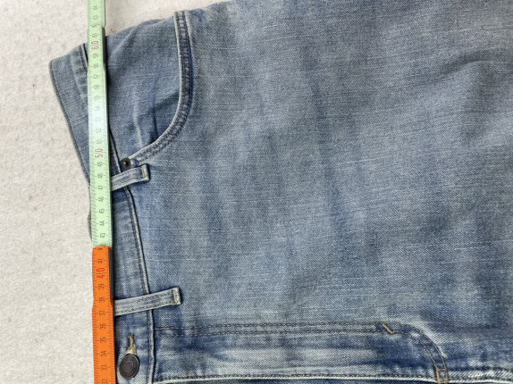WRANGLER JEANS STRAIGHT FIT WASHED BLU UOMO PRE OWNED 2XL
