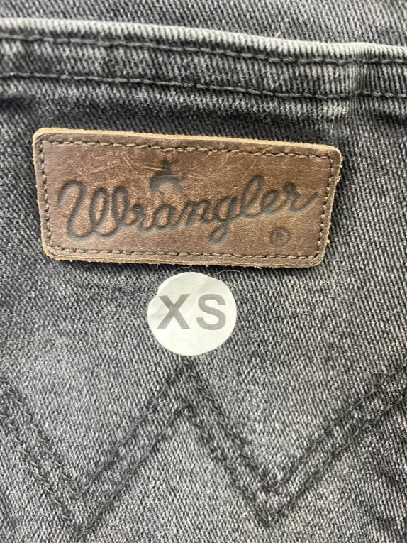 WRANGLER JEANS WASHED FADED BLACK WOMEN PRE OWNED XS