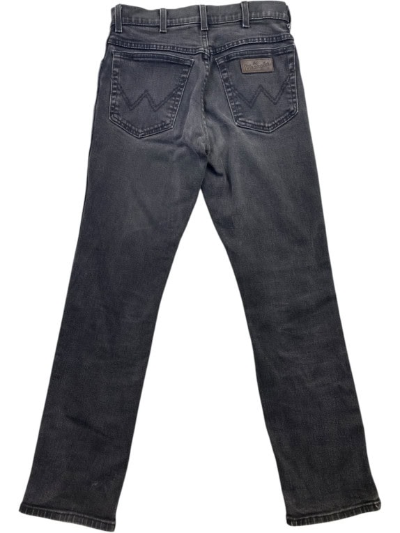 WRANGLER JEANS WASHED FADED BLACK WOMEN PRE OWNED XS