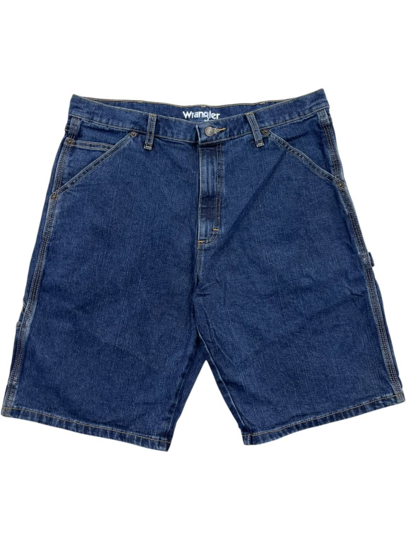 WRANGLER DENIM CARPENTER SHORTS LOGO BLUE UNISEX L