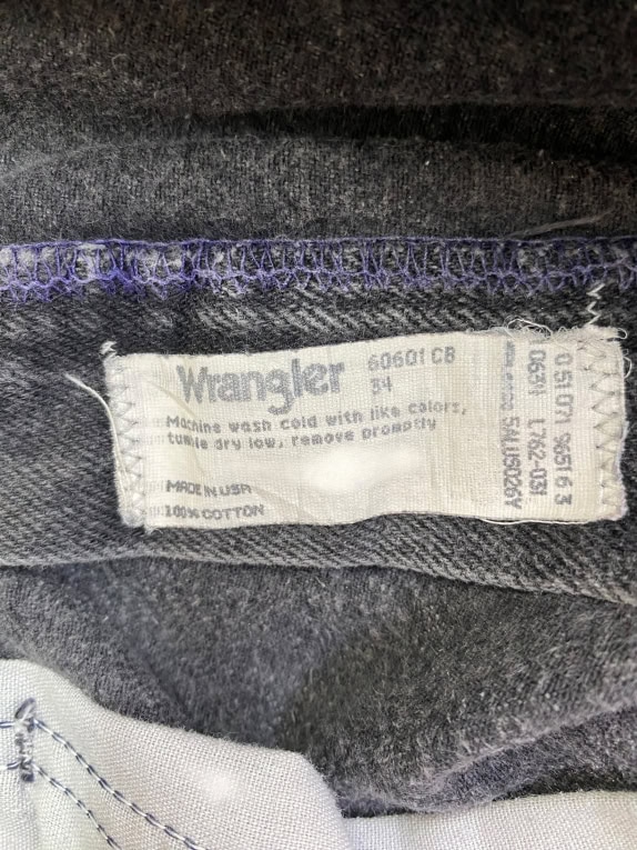 WRANGLER ΤΖΙΝ ΒΕΡΜΟΥΔΑ 90s ΜΑΥΡΟ UNISEX L