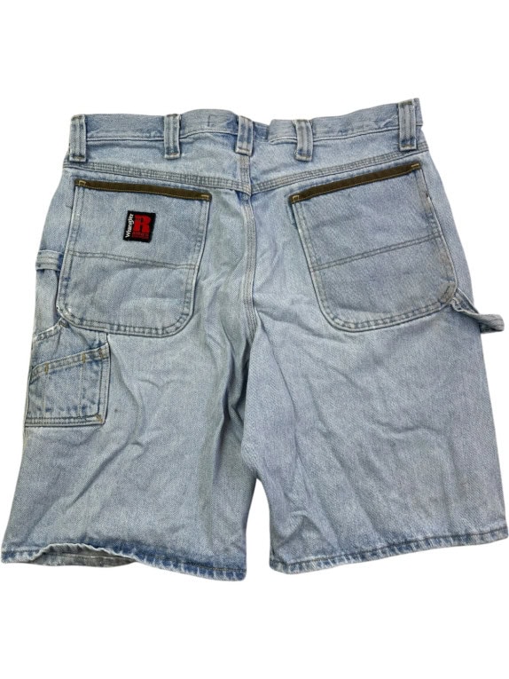 WRANGLER ΤΖΙΝ ΒΕΡΜΟΥΔΑ WORKWEAR ΑΝΟΙΧΤΟ ΜΠΛΕ ΑΝΤΡΙΚΟ PRE OWNED L