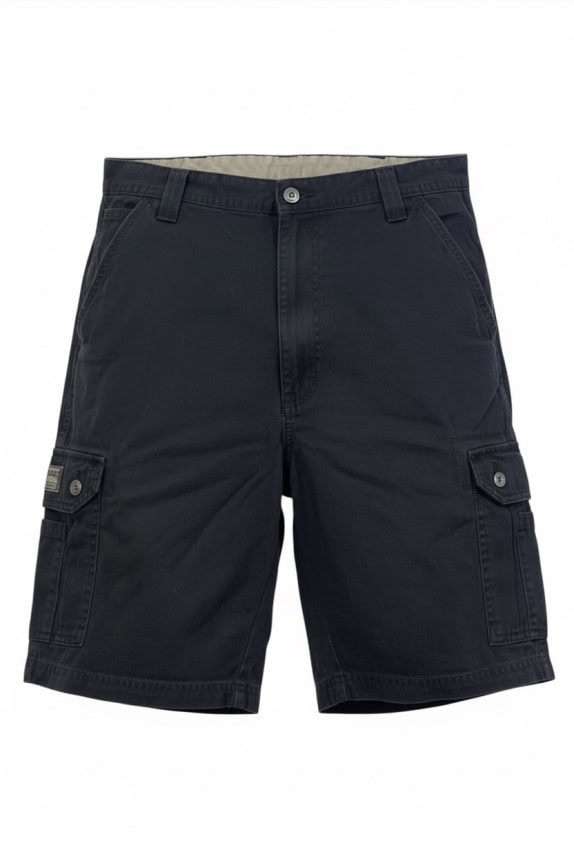 WRANGLER BERMUDA CARGO WORKWEAR NERO UOMO PRE OWNED L