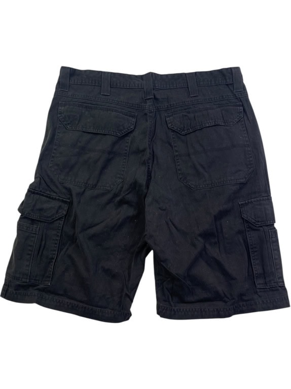 WRANGLER CARGO SHORTS WORKWEAR BLACK MEN PRE OWNED L