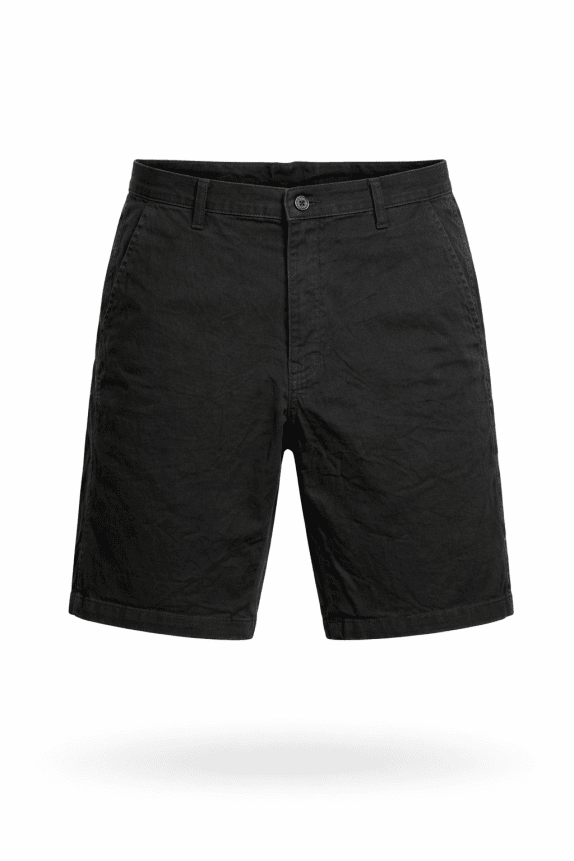 WRANGLER BERMUDA CHINO MINIMAL NERO UOMO PRE OWNED M