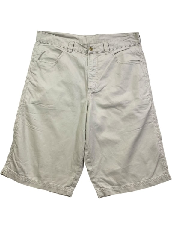 WRANGLER ΒΕΡΜΟΥΔΑ CHINO VINTAGE ΔΕΡΜΑΤΙΝΟ LOGO PATCH ΜΠΕΖ UNISEX L