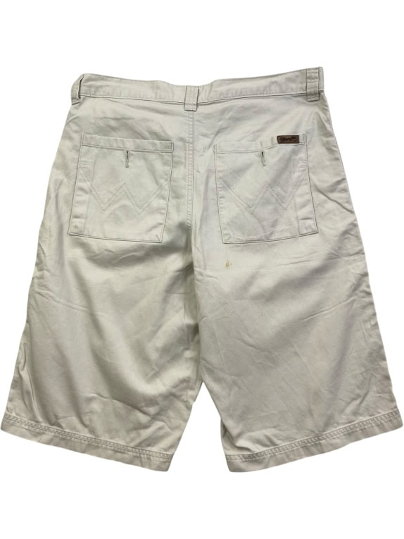 WRANGLER ΒΕΡΜΟΥΔΑ CHINO VINTAGE ΔΕΡΜΑΤΙΝΟ LOGO PATCH ΜΠΕΖ UNISEX L