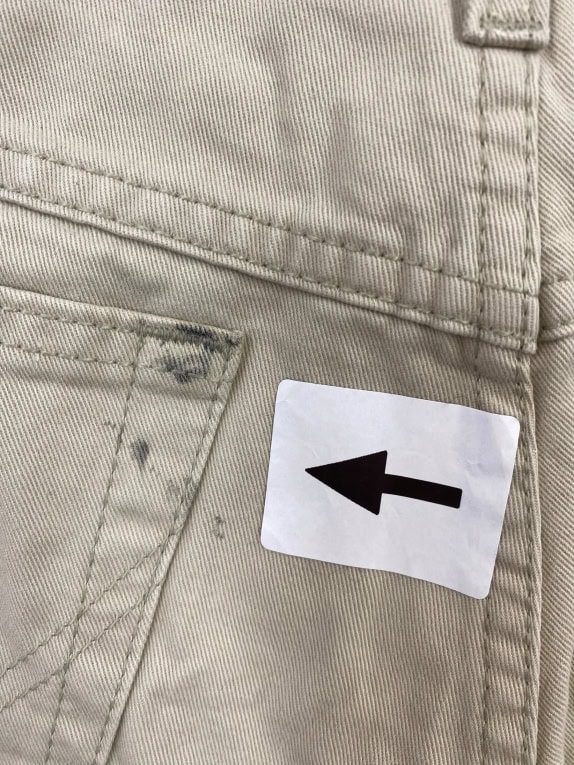 WRANGLER ΒΕΡΜΟΥΔΑ VINTAGE ΔΕΡΜΑΤΙΝΟ LOGO BEIGE ΑΝΔΡΙΚΟ M