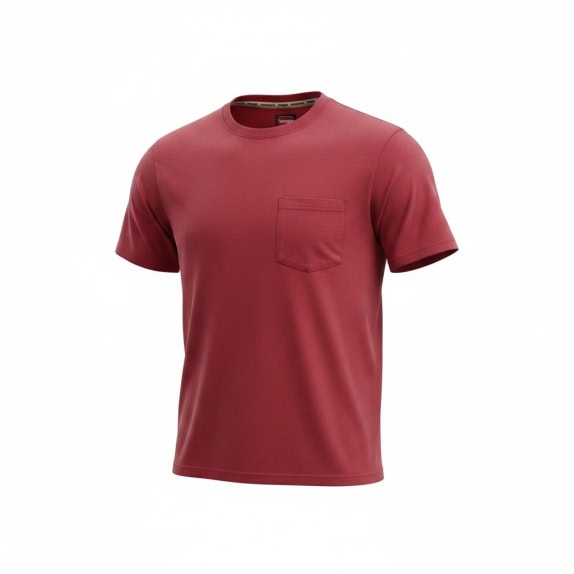 WRANGLER WORKWEAR POCKET T-SHIRT RED UNISEX L
