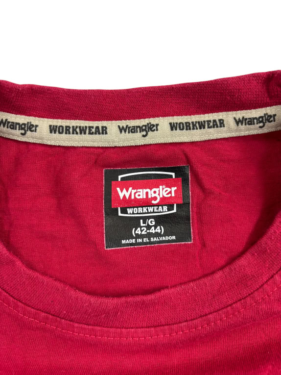 WRANGLER WORKWEAR T-SHIRT ΜΕ ΤΣΕΠΗ ΚΟΚΚΙΝΟ UNISEX L