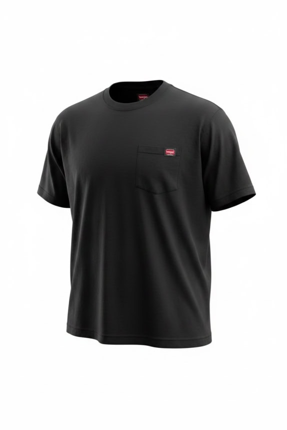 WRANGLER WORKWEAR T-SHIRT ΜΕ ΤΣΕΠΗ ΜΑΥΡΟ UNISEX XL
