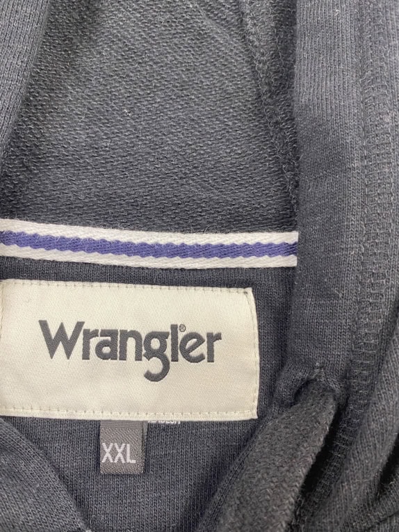 Wrangler Ζακέτα Φούτερ Casual Logo Σκούρο Μπλε Ανδρικό XXL (Extra Large)
