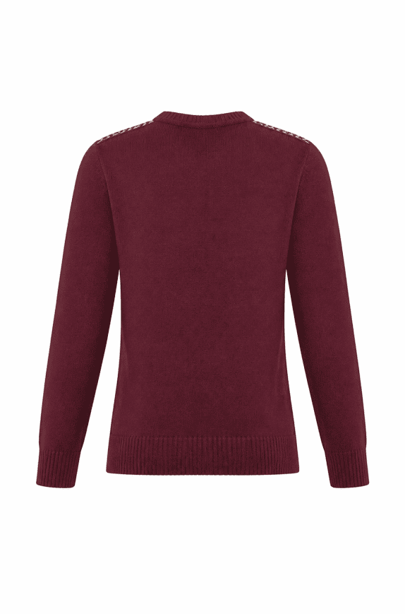 WRANGLER KNITTED CARDIGAN BOHO BORDEAUX WOMENS PRE OWNED M