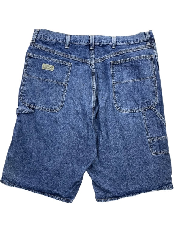 WRG JEAN CO. CARPENTER DENIM SHORTS BLUE UNISEX L