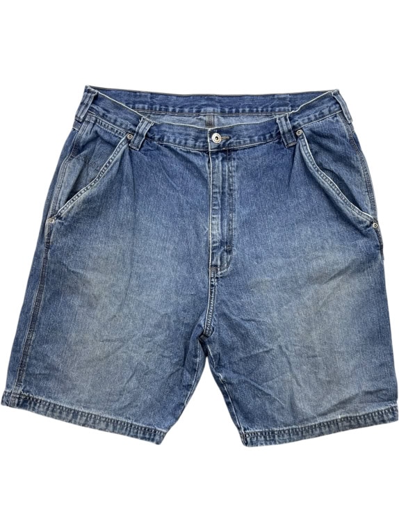 WRG JEAN CO. Bermuda jeans carpenter blu unisex L