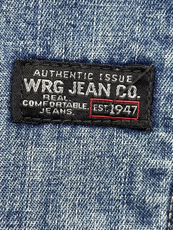 WRG JEAN CO. CARPENTER DENIM SHORTS BLUE UNISEX L
