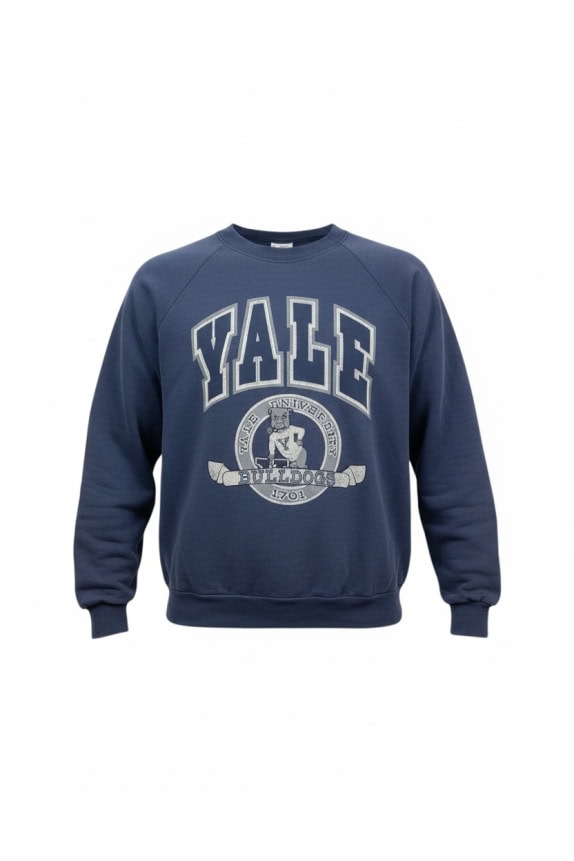 Yale University Bulldogs Φούτερ Vintage Logo Μπλε Ανδρικό XL