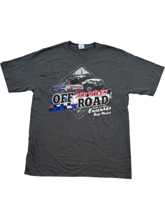 YAZBEK T SHIRT GRAFICA RACING GRIGIO ANTRACITE UOMO PRE OWNED L