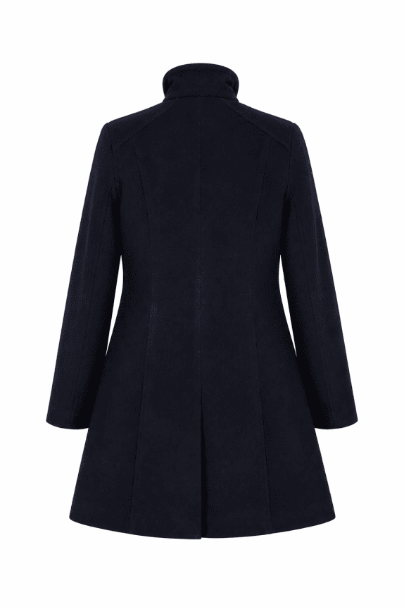 2000s KRIZIA COAT BLACK WOMENS PRE OWNED S