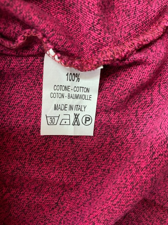 YOUNG WAVE Canotta vintage con piccolo logo bordeaux (melange) da donna S