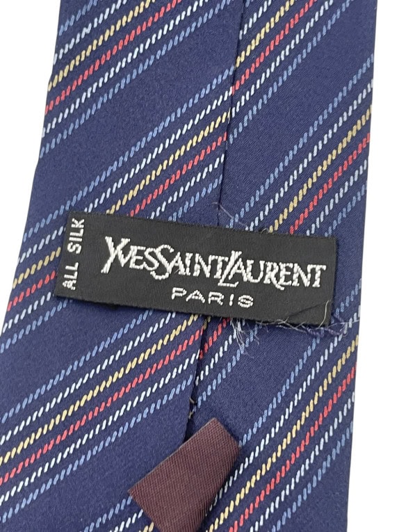 YVES SAINT LAURENT ΓΡΑΒΑΤΑ ΚΛΑΣΙΚΗ NAVY ΑΝΤΡΙΚΟ PRE OWNED