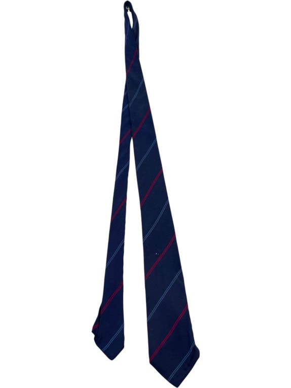 YVES SAINT LAURENT CRAVATTA VINTAGE NAVY UOMO PRE OWNED