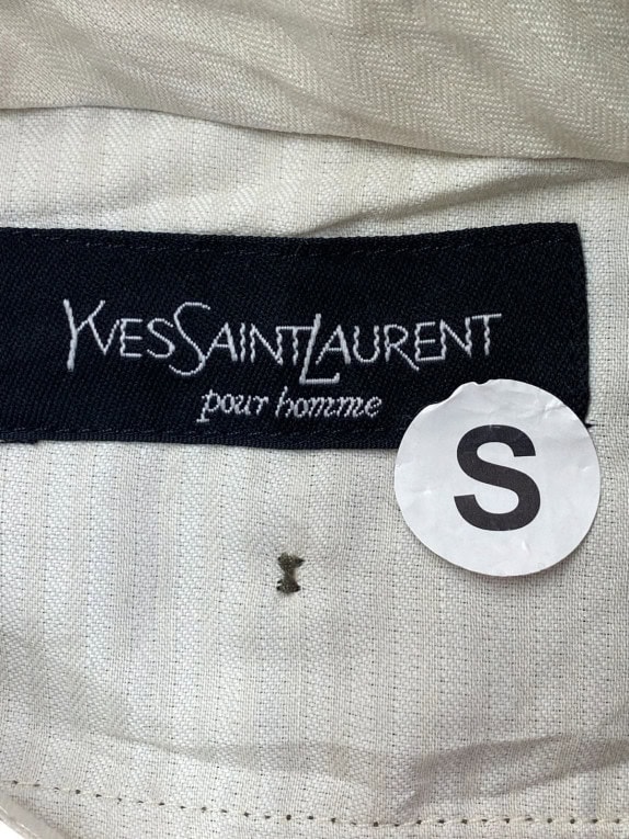 YVES SAINT LAURENT ΠΑΝΤΕΛΟΝΙ ΜΕ ΠΙΕΤΕΣ ΚΛΑΣΙΚΟ ΛΑΔΙ ΑΝΤΡΙΚΟ PRE OWNED S