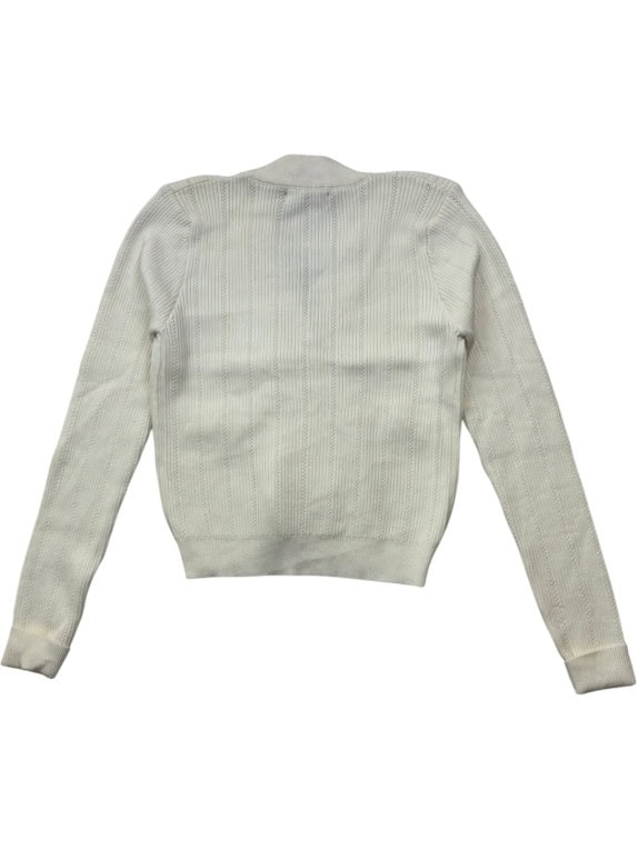YVES SAINT LAURENT ΠΛΕΚΤΗ ΖΑΚΕΤΑ CLASSIC OFF WHITE  PRE OWNED XS