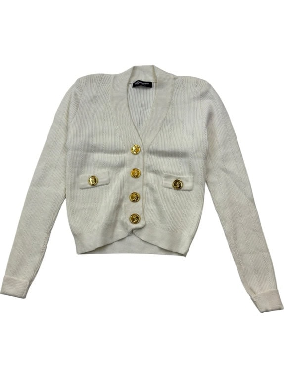 YVES SAINT LAURENT ΠΛΕΚΤΗ ΖΑΚΕΤΑ CLASSIC OFF WHITE  PRE OWNED XS