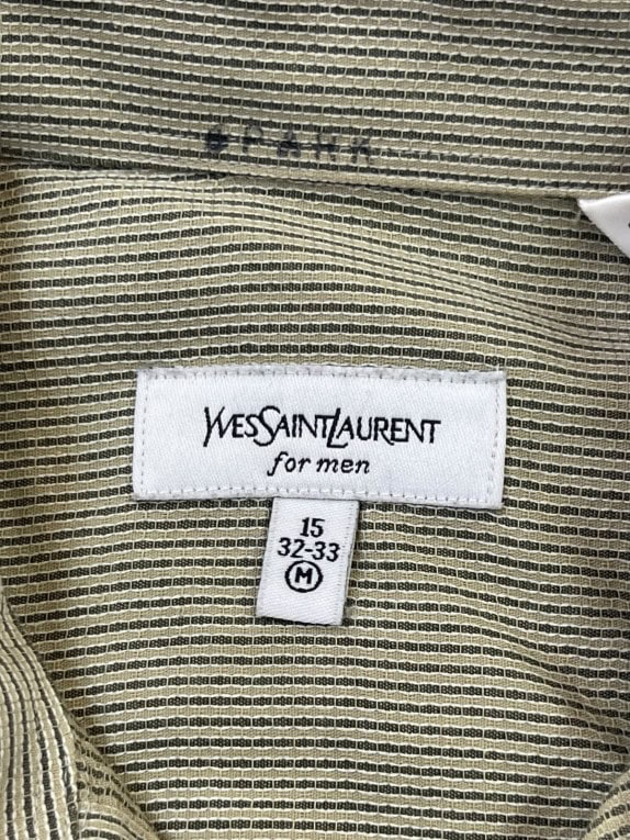 YVES SAINT LAURENT ΠΟΥΚΑΜΙΣΟ ΚΛΑΣΙΚΟ ΧΑΚΙ ΑΝΤΡΙΚΟ PRE OWNED M