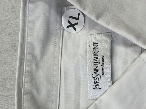 YVES SAINT LAURENT ΠΟΥΚΑΜΙΣΟ MINIMAL OFF WHITE ΑΝΤΡΙΚΟ PRE OWNED XL