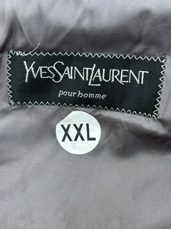 YVES SAINT LAURENT ΣΑΚΑΚΙ ΚΛΑΣΙΚΟ ΓΚΡΙ ΑΝΤΡΙΚΟ PRE OWNED XXL