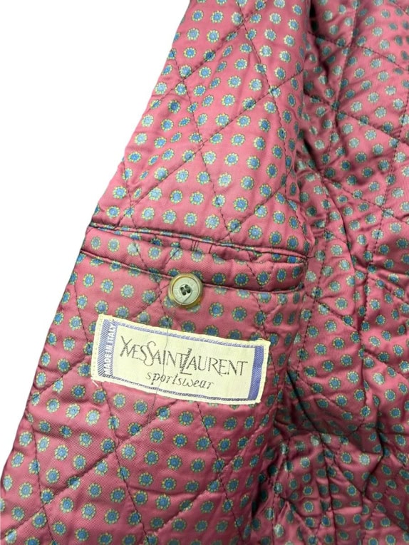 YVES SAINT LAURENT Sportswear Vintage Παλτό Με Εσωτερική Επένδυση Μαύρο Ανδρικό L