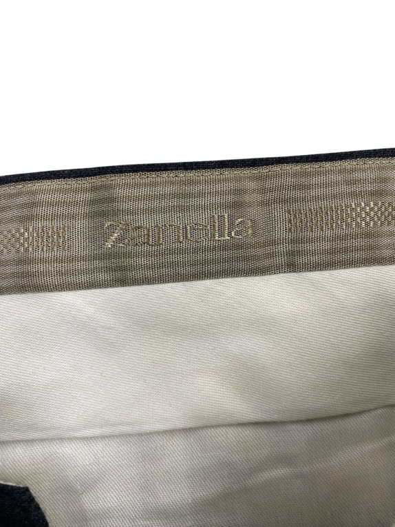 Zanella Παντελόνι Υφασμάτινο Tailored VINTAGE Logo Γκρι Ανδρικό 48 (S)