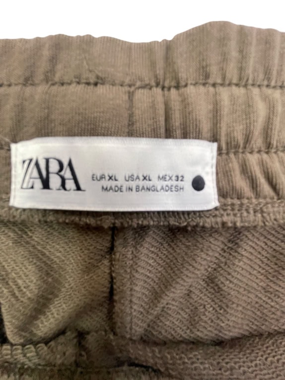 ZARA Φόρμα Παντελόνι Καφέ Basic Ανδρικό XL