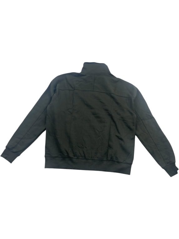 ZARA Felpa con zip 1/4 design minimal kaki scuro da uomo Large