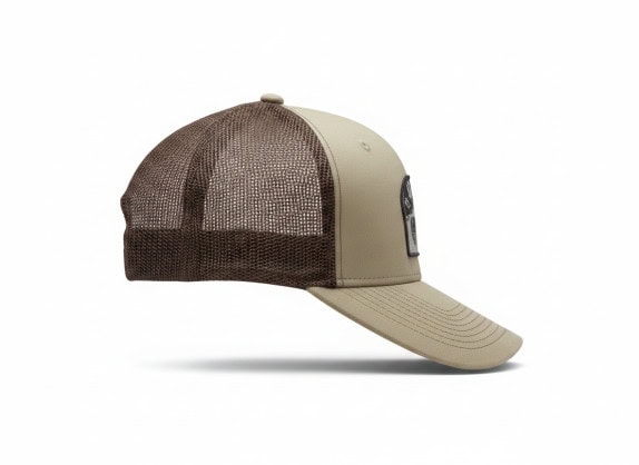 ZION ROOTS TRUCKER CAP GRAPHIC BEIGE UNISEX PRE OWNED