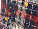 Thom Browne Fall 2009  PANTALONI CLASSIC CHECK ROSSO BLU UOMO PRE OWNED L