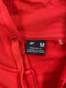 4F Felpa con cappuccio CASUAL con logo rossa da uomo M