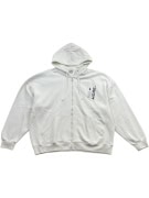 4F Zip Hoodie Logo Λευκό Unisex XXL