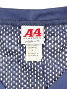 A4 FOOTBALL JERSEY SPORTSWEAR NAVY UNISEX PRE OWNED M