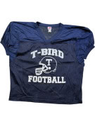A4 FOOTBALL JERSEY SPORTSWEAR NAVY UNISEX PRE OWNED M