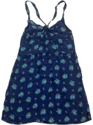 Abercrombie & Fitch Vestito floreale estivo blu da donna S
