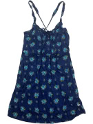 Abercrombie & Fitch Vestito floreale estivo blu da donna S