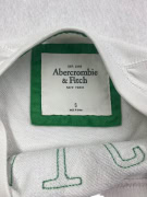 Abercrombie & Fitch Φούτερ Cropped Casual Logo Λευκό Γυναικείο S