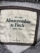 ABERCROMBIE & FITCH Φούτερ Hoodie Vintage Με Κεντημένο Λογότυπο Γκρι Γυναικείο S