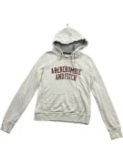 ABERCROMBIE & FITCH Φούτερ Hoodie Vintage Με Λογότυπο Εκρού Ανδρικό M